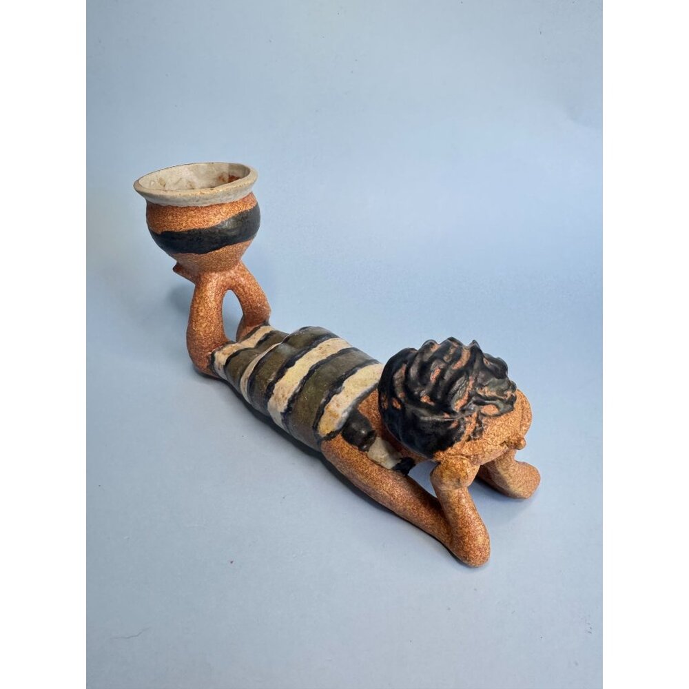 Metlox Poppet Barney The Surfer By Poppytrail Stoneware Figurine 9" Handcrafted - Picture 7 of 8
